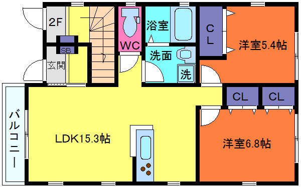 シェモア御影北の間取り