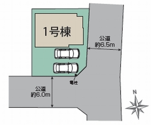 【仲介手数料０円】藤沢市西富2丁目　新築一戸建ての区画図|藤沢市西富2丁目　新築一戸建て