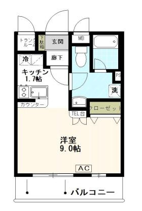 小平市小川東町５丁目の賃貸マンションの間取り
