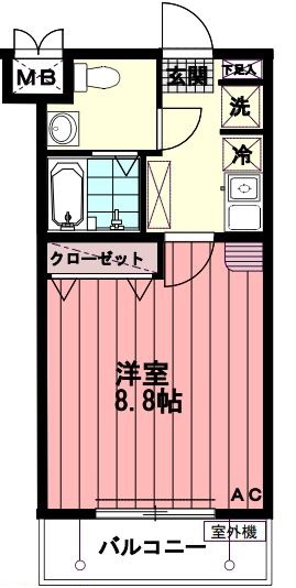 小平市小川町２丁目の賃貸マンションの間取り