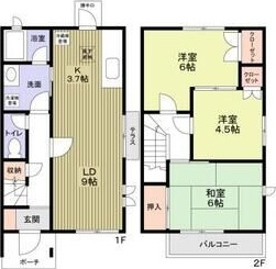 藤が岡テラスハウスの間取り