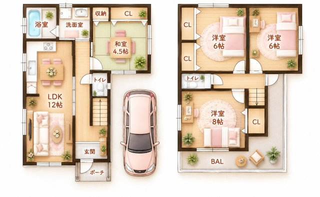 石津東町　中古一戸建ての間取り|間取り図はいかがですか？ご希望を叶える間取りですか？リビングの広さは？水回りの位置は？カウンターキッチン？など色々な情報が集約されています。弊社ではリフォームなどのご相談も承っております。