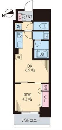 ルカナル門前仲町の間取り