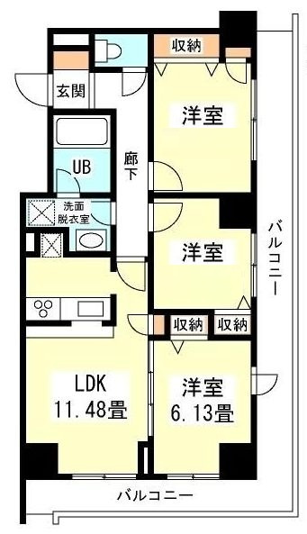 ジ・アパートメント　ヒルトップ中野の間取り|間取りです。