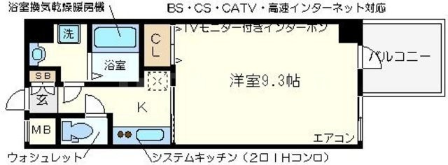 クレアート難波南イービスの間取り|クレアート難波南イービス　間取り