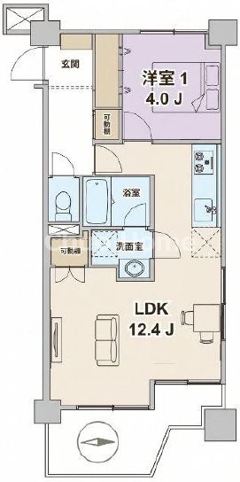 中銀新葛西マンシオンの間取り|新規リノベーションマンション。安心のアフターサービス保証付きですのでご購入後も安心して暮らせます。