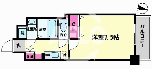 ワールドアイ難波南ミラージュの間取り|ワールドアイ難波南ミラージュ　間取り