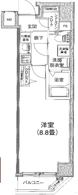 アイルカナーレ押上の間取り