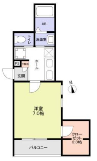 ジュネス東松戸の間取り