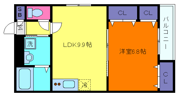 フジパレス東灘の間取り