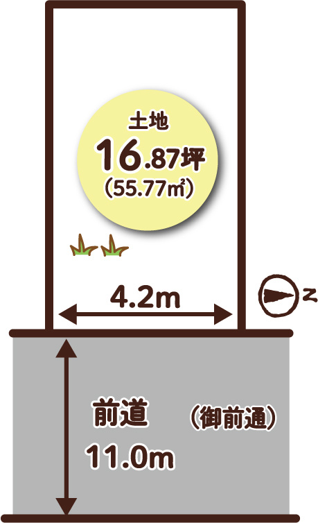西七条石井町の区画図