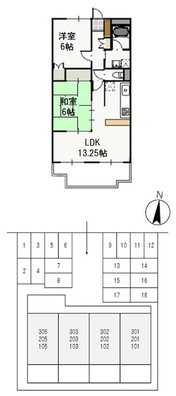 アヴェニューK&K の間取り