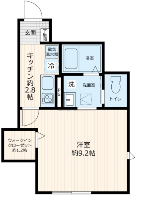 TAROコーポの間取り