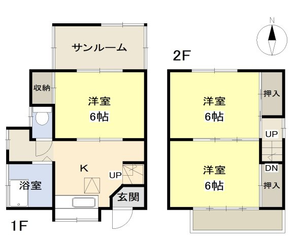 中妻貸家の間取り