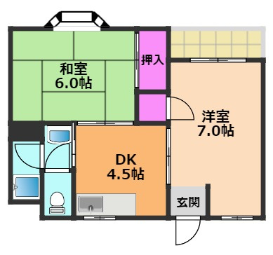 【間取り】 | ヴィクトリアコート登町