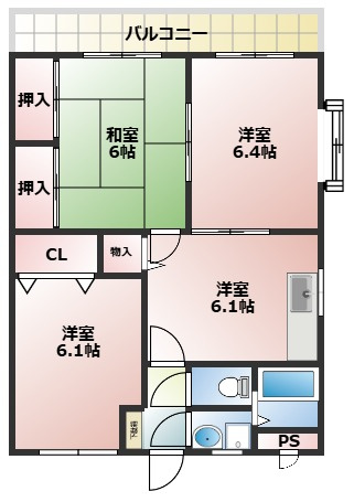 エトワール・ｆの間取り|※現況と異なる場合があります