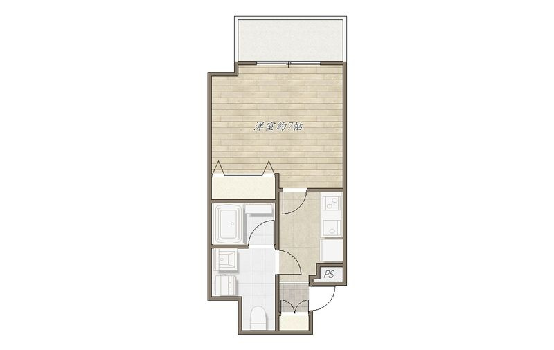 東久留米市東本町の賃貸マンションの間取り