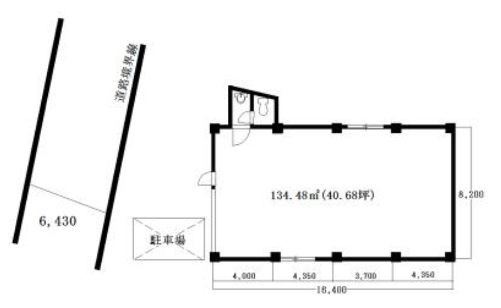 荒川区東尾久２丁目の倉庫の間取り