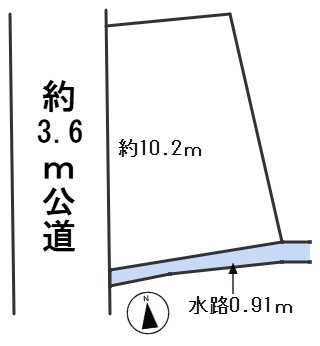 ６７５３６　岐阜市鷺山土地の区画図
