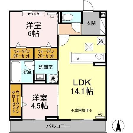 サンモンテの間取り