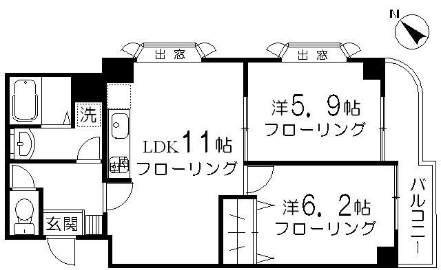 オーベルジュ三宿の間取り