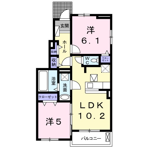 【間取り】 | カルムⅡ