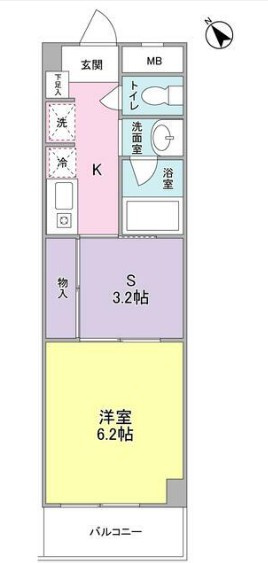 フローラ本八幡の間取り