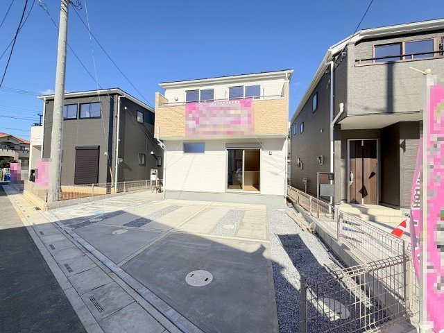 松伏町松伏　新築戸建　全9棟　3号棟の外観|長期優良住宅認定！長く快適に暮らせる品質にこだわった全9棟の新築分譲住宅