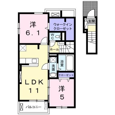 【間取り】 | クラール　アンジュⅠ
