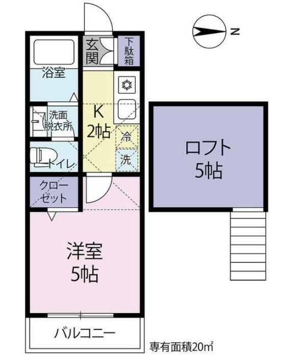 プレミアコート原木中山の間取り