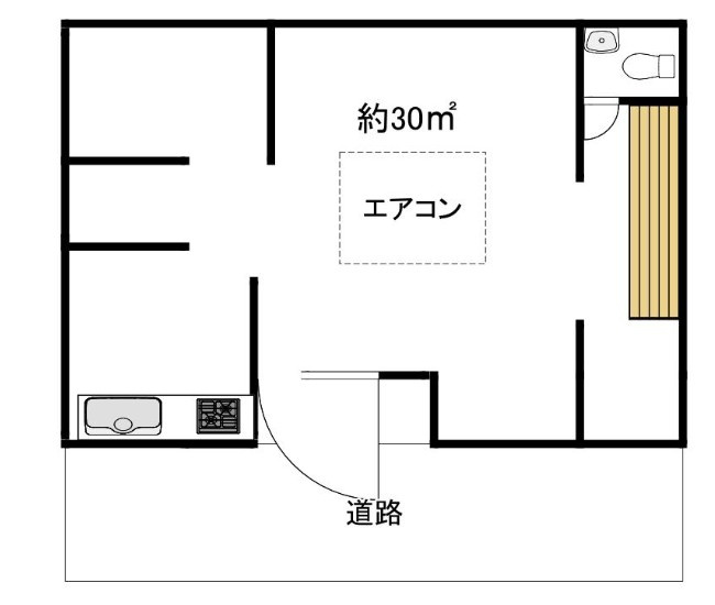 豊中市緑丘１丁目の店舗事務所の間取り