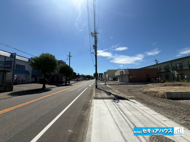 【未完成物件　同施工物件ご案内可能】知多市にしの台 全5棟　の前面道路含む現地写真