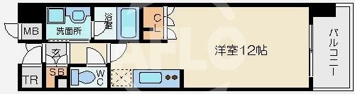 CITY SPIRE難波WESTの間取り|CITY SPIRE難波WEST 開放的な間取