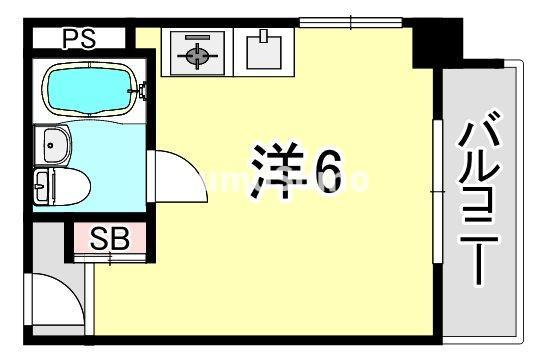 フリックコート三宮の間取り