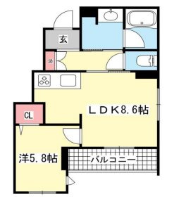 ベレオ元町山手の間取り