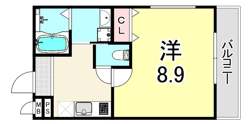 フジパレス阪急園田WESTⅢ番館の間取り