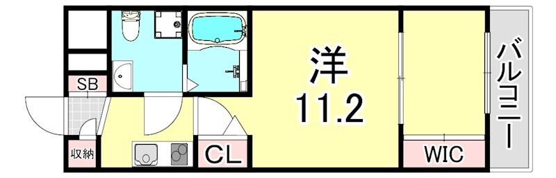 セレニテ甲子園Ⅰの間取り