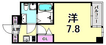 セレニテ甲子園Ⅰの間取り