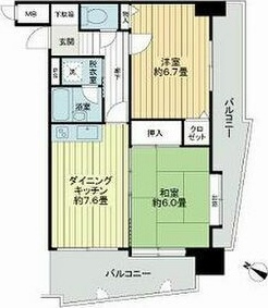 ライオンズマンション博多駅南第2の間取り