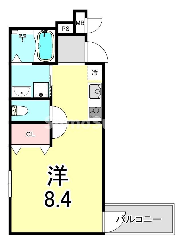 フジパレス西宮北口Ⅵ番館の間取り