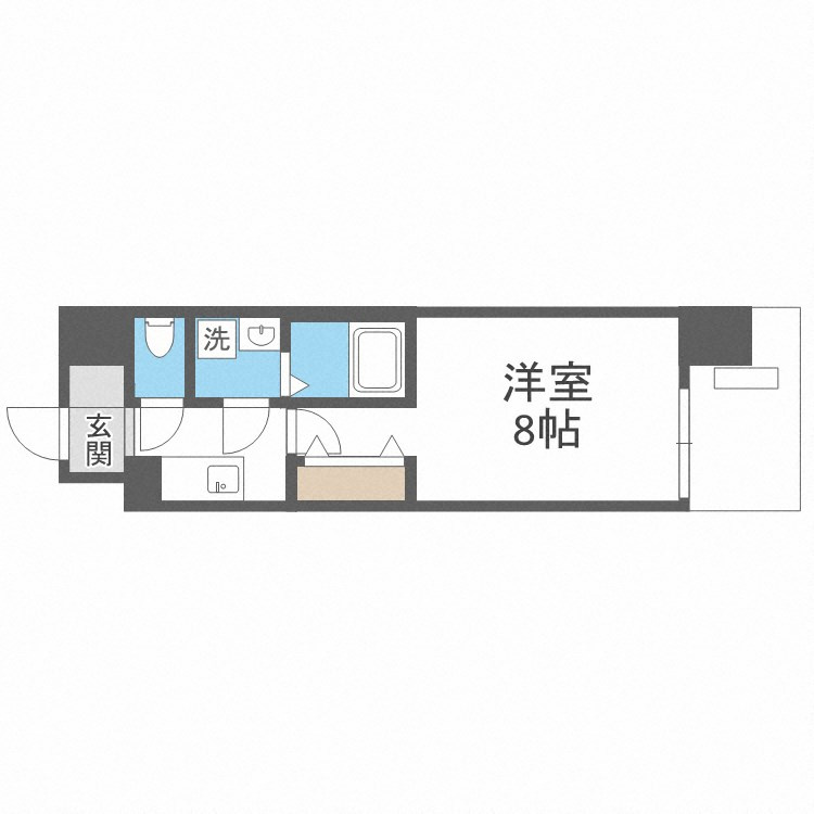 ワールドアイ難波南PORTAの間取り