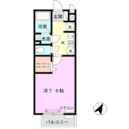 セジュール西岡本の間取り