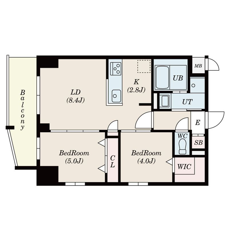 S-RESIDENCE名島の間取り