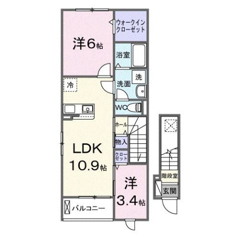 フィオリーレＡの間取り