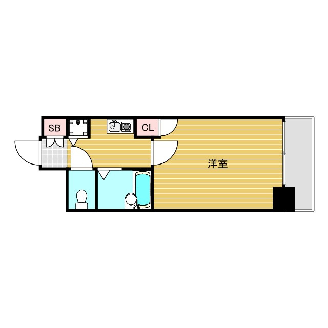 リーガル新大阪Ⅲの間取り
