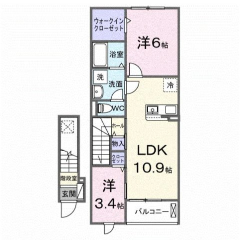 フィオリーレＡの間取り