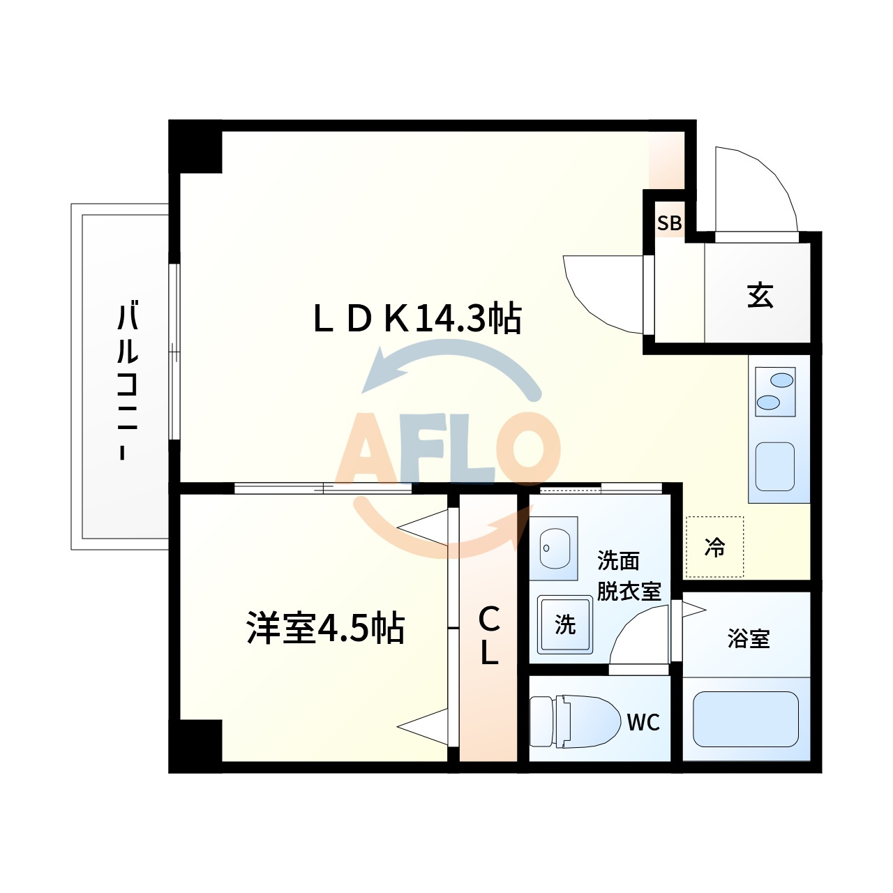 レクラン林寺の間取り|レクラン林寺　間取り