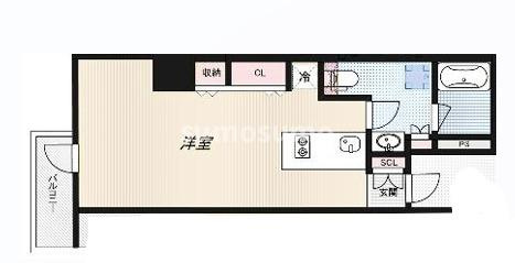 RIDGE北堀江の間取り