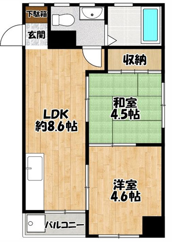 田中マンションの間取り