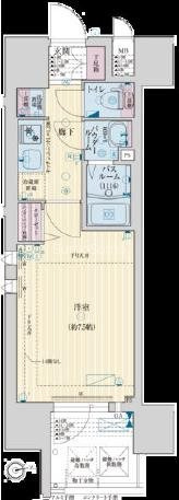 レシオス難波の間取り